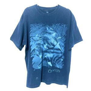 Vintage Y2k Oversize Dolphin Graphic Print T-Shirt Cancun Tee